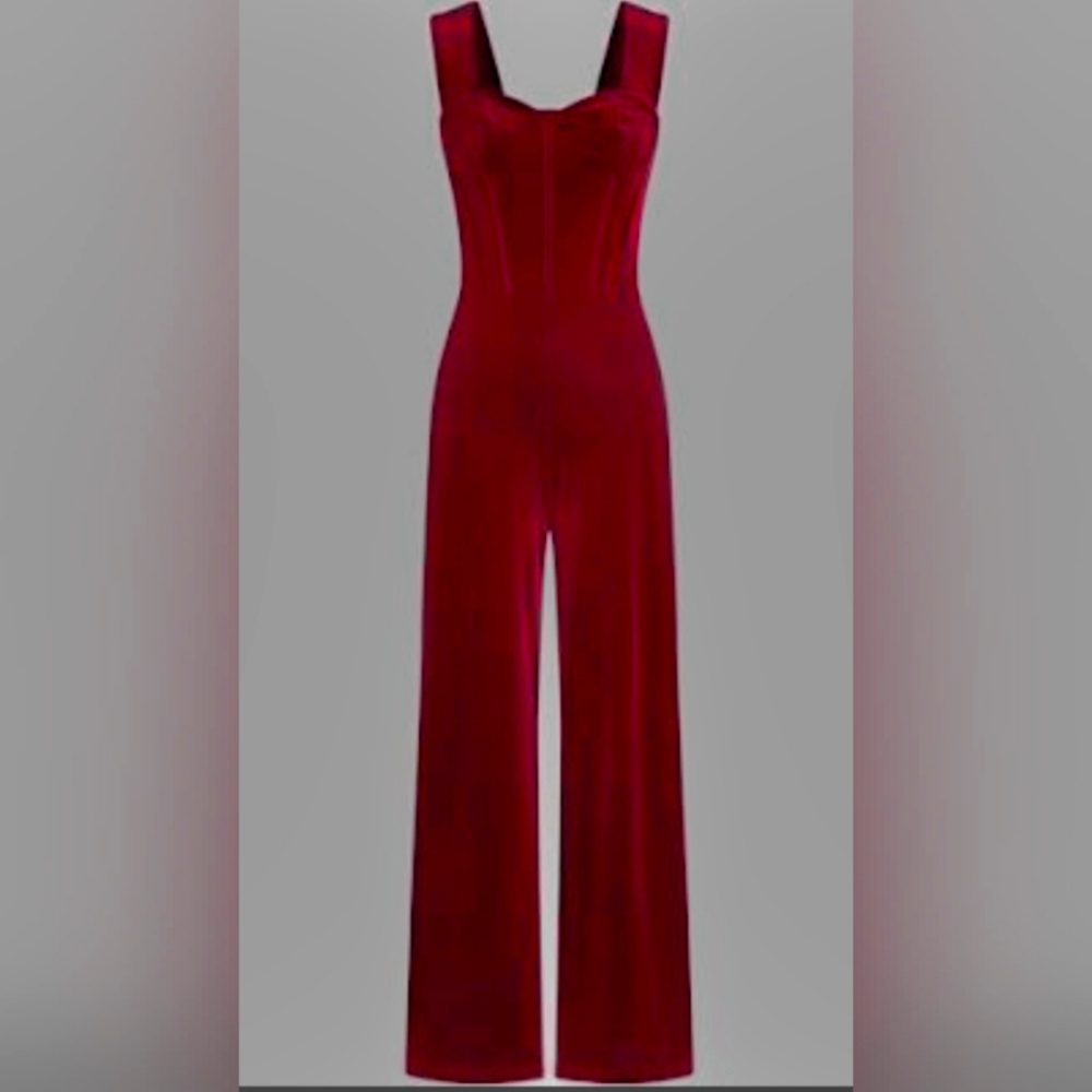 Cider Velvet Jumpsuit